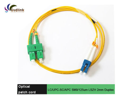 LC / UPC-SC / UPC SM 9 / 125um फाइबर ऑप्टिक जम्पर केबल्स